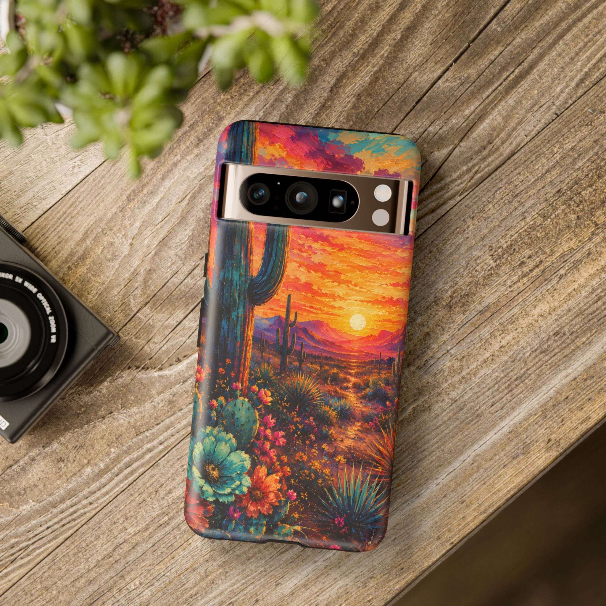 Desert Sunset Bloom Western Phone Case