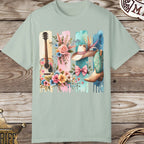 Brushed Style with Western Elements-T-Shirt