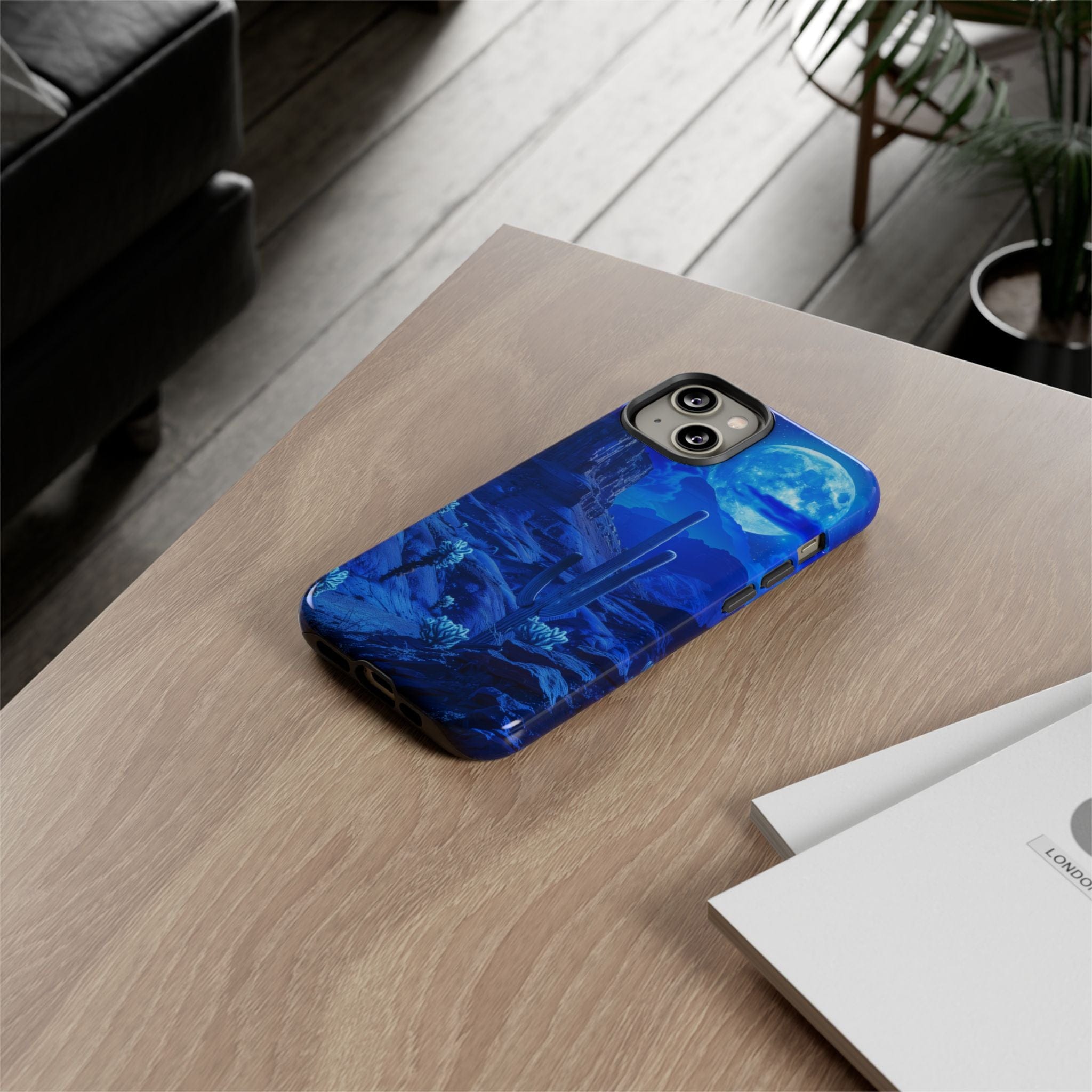 Blue Desert Moon Phone Case
