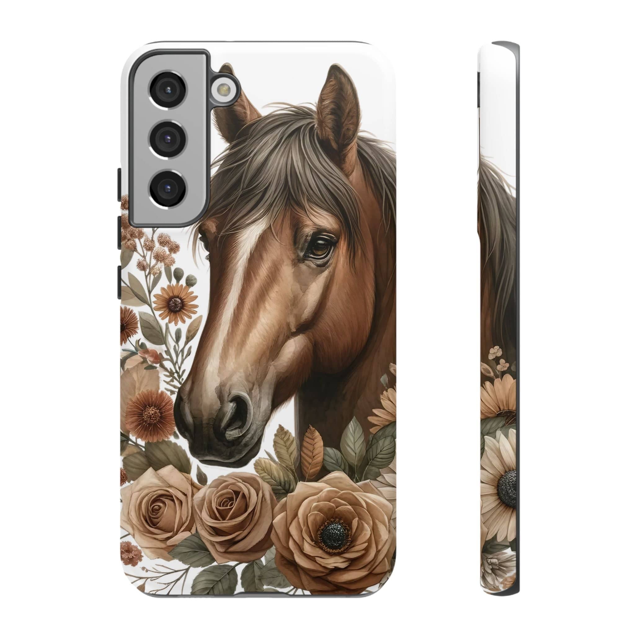 Painted Horse & Roses – Phone Case