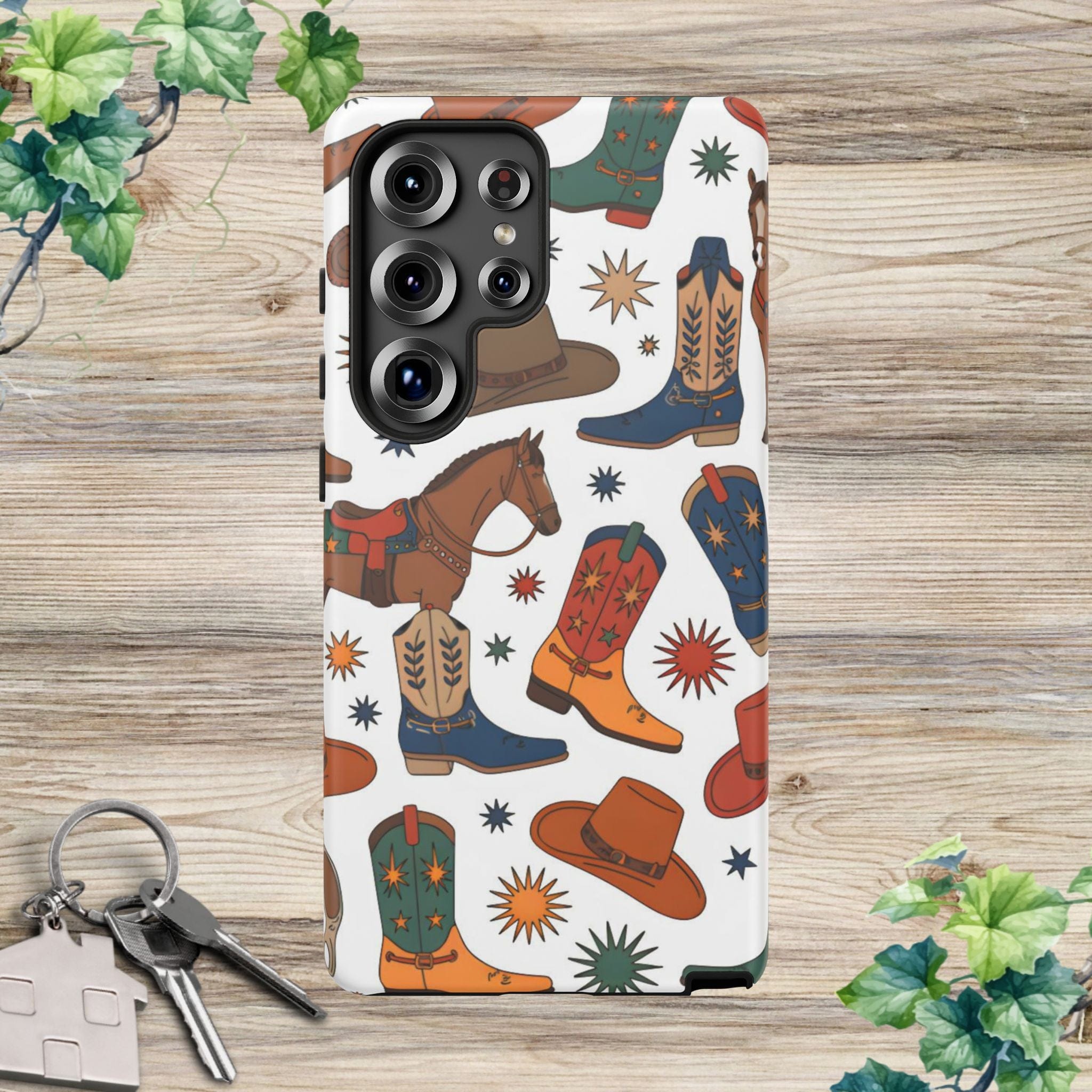 Cowboy Boots, Hats & Horses Phone Case
