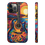 Psychedelic Sunset Guitar Phone Case