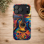 Psychedelic Sunset Guitar Phone Case