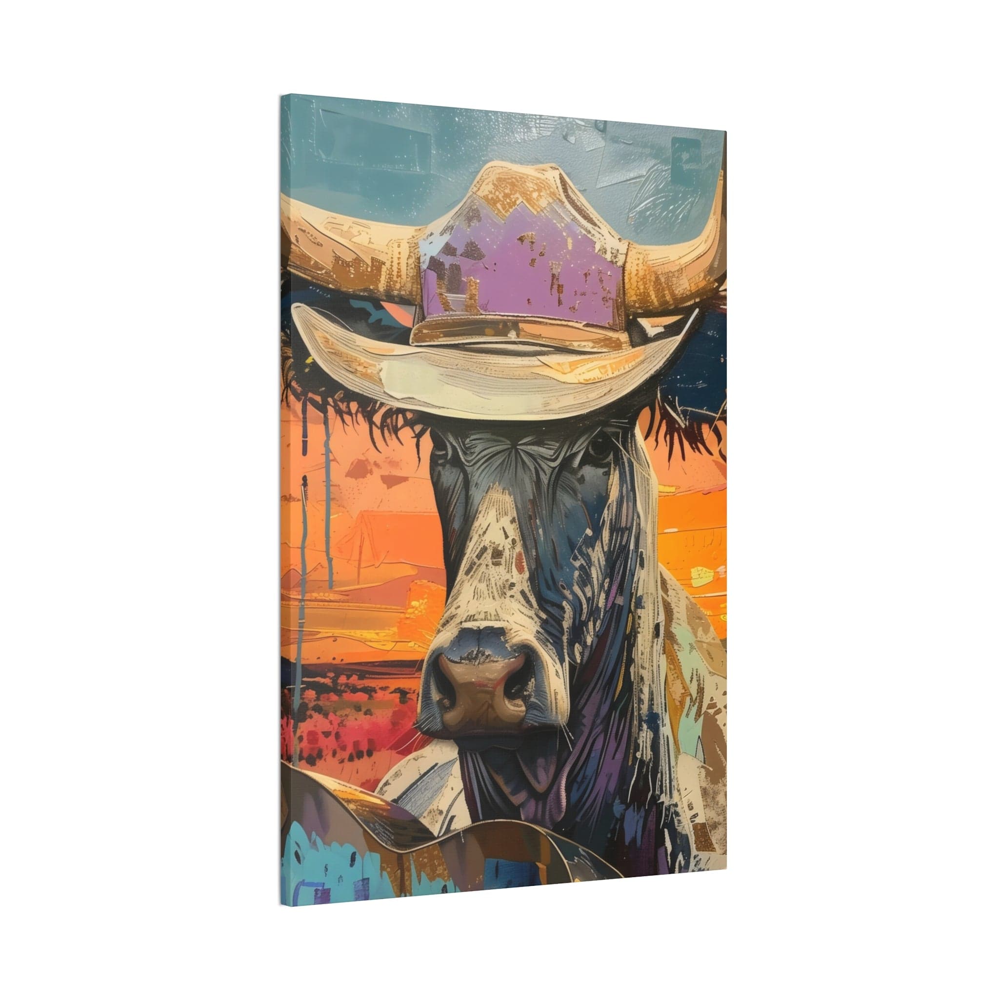 Canvas Stretched, Cow Hat