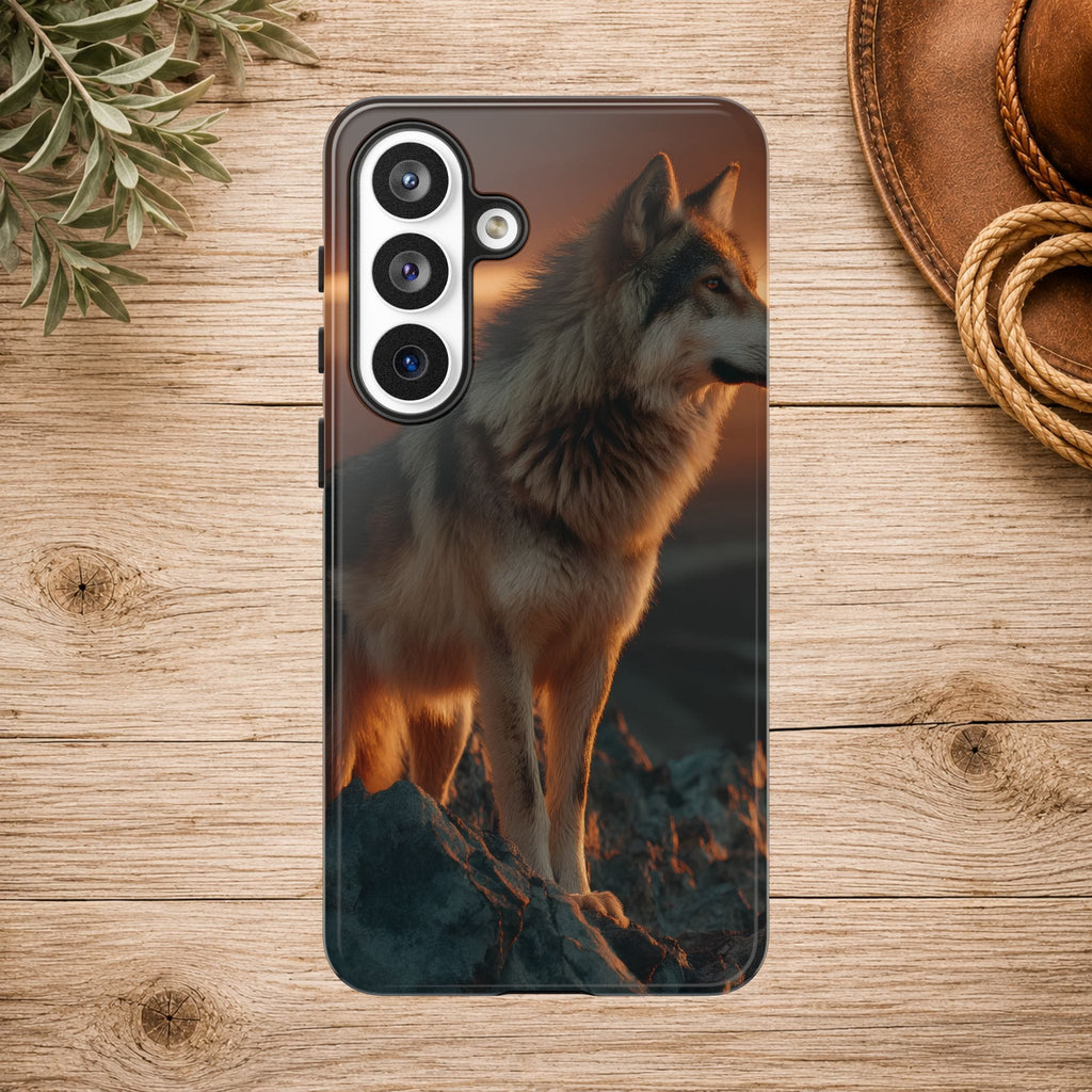 Wolf Sunset Phone Case