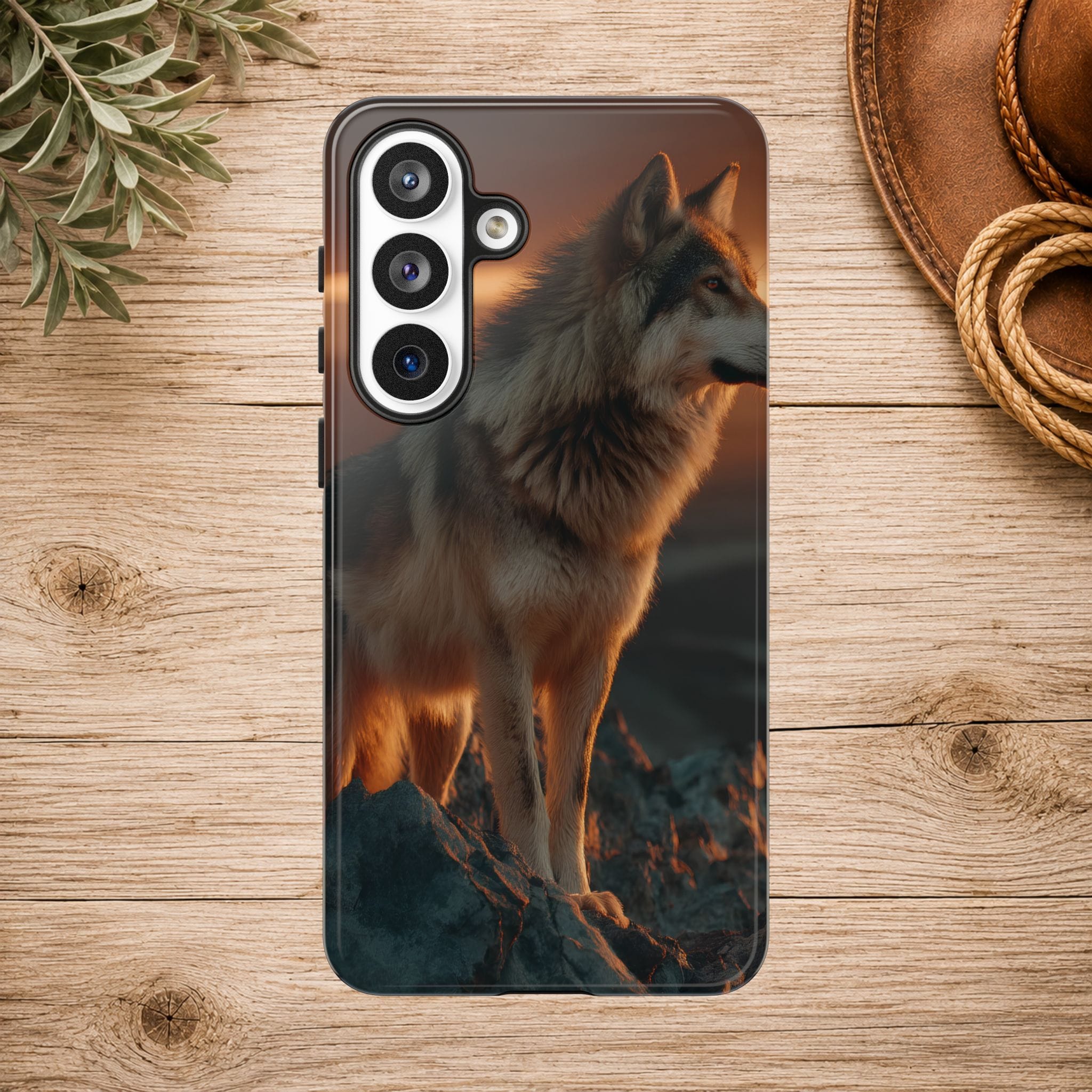 Wolf Sunset Phone Case