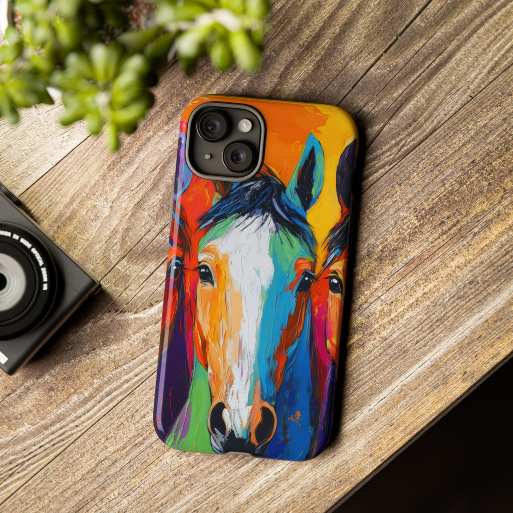 Colorful Horse Head Phone Case