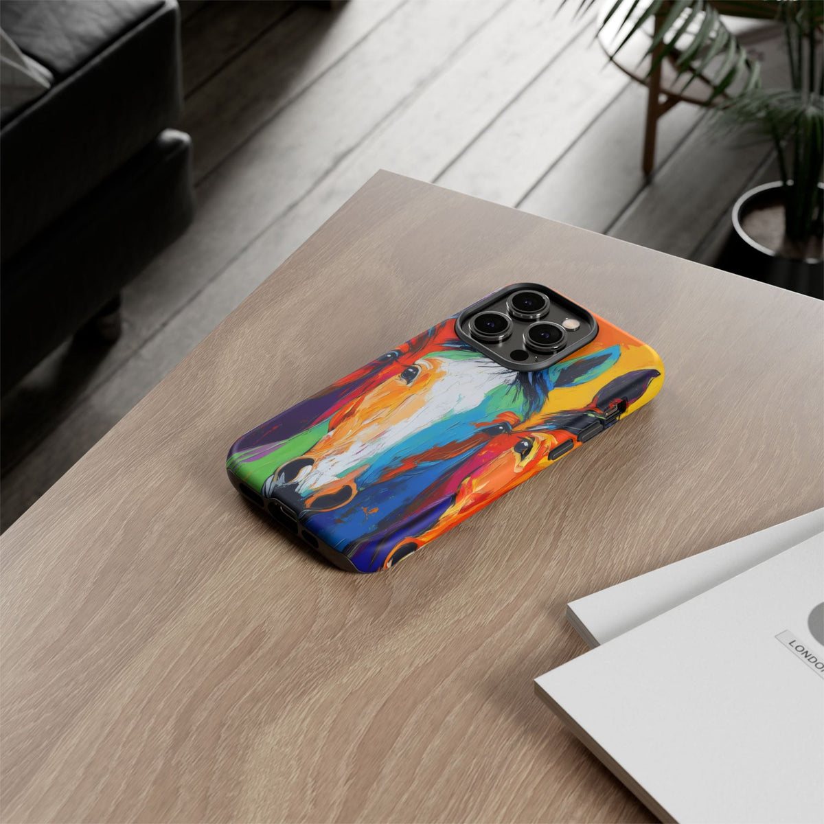 Colorful Horse Head Phone Case