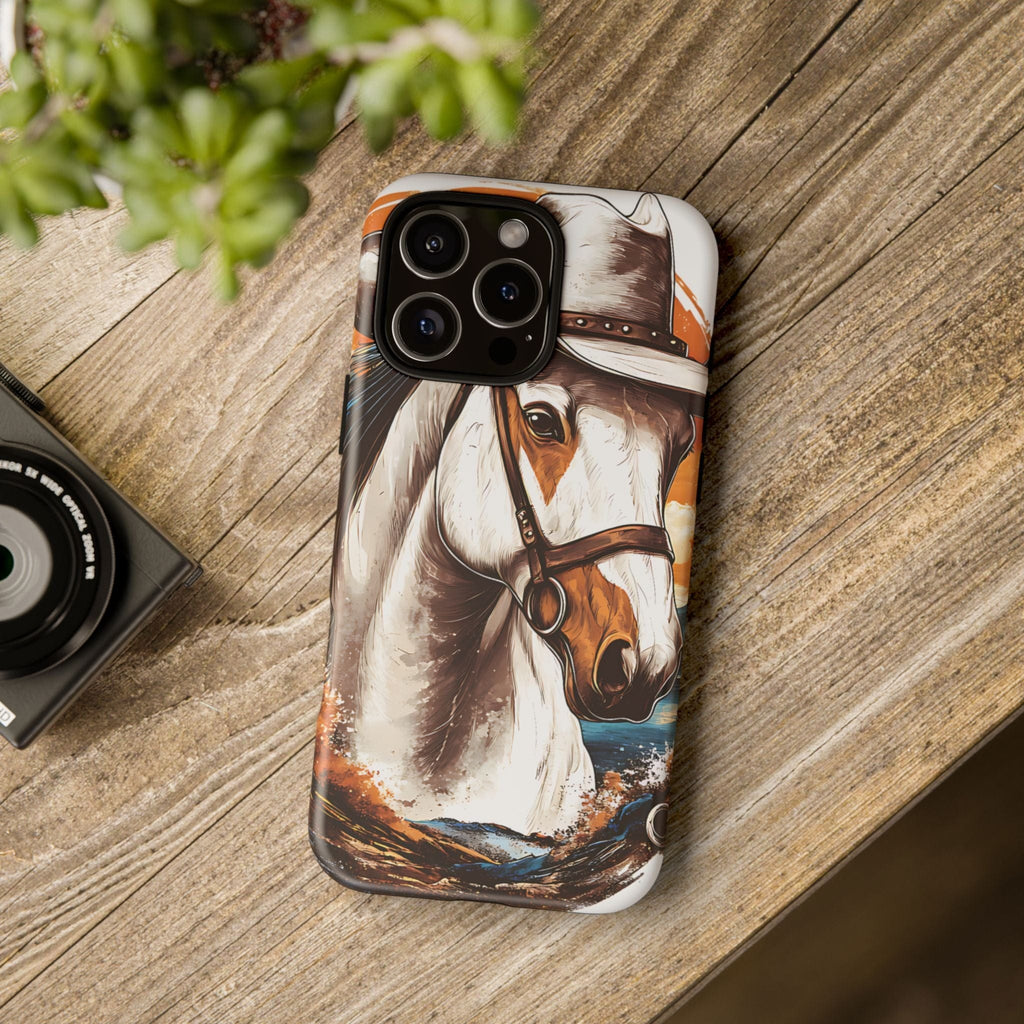 White Hat Horse-Phone Cases