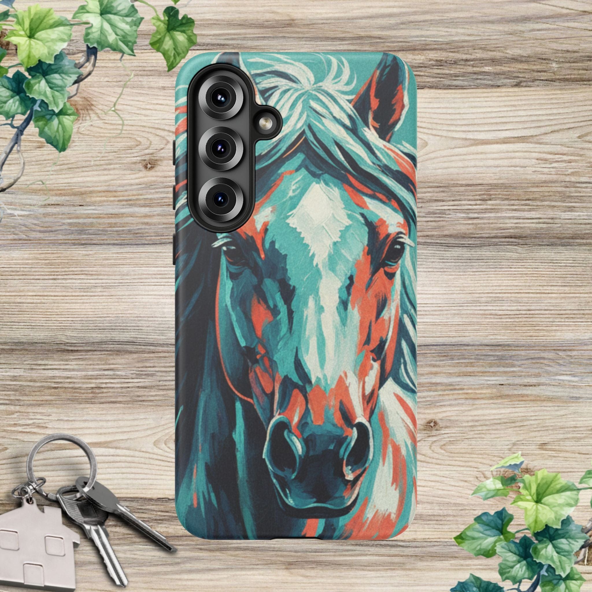 Colorful Horse Head – Turquoise