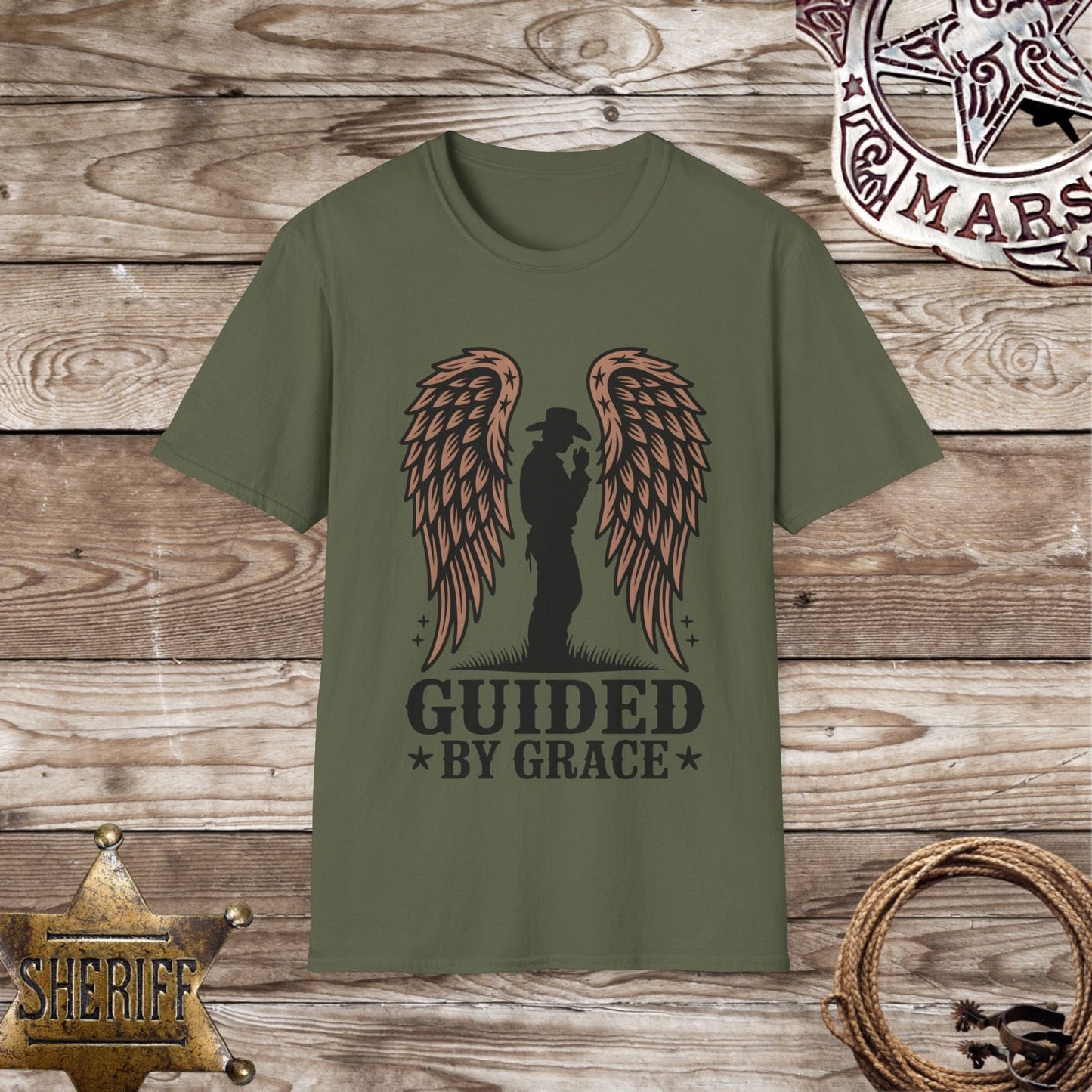 Guided by Grace Angel Wings T-Shirt