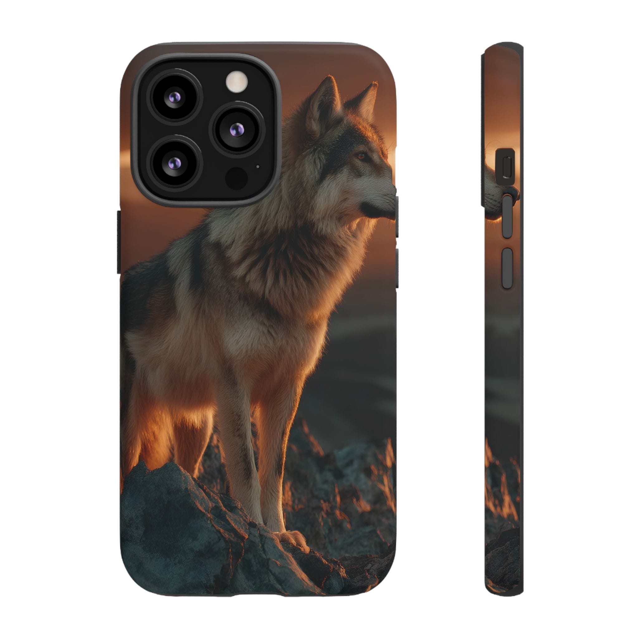 Wolf Sunset Phone Case