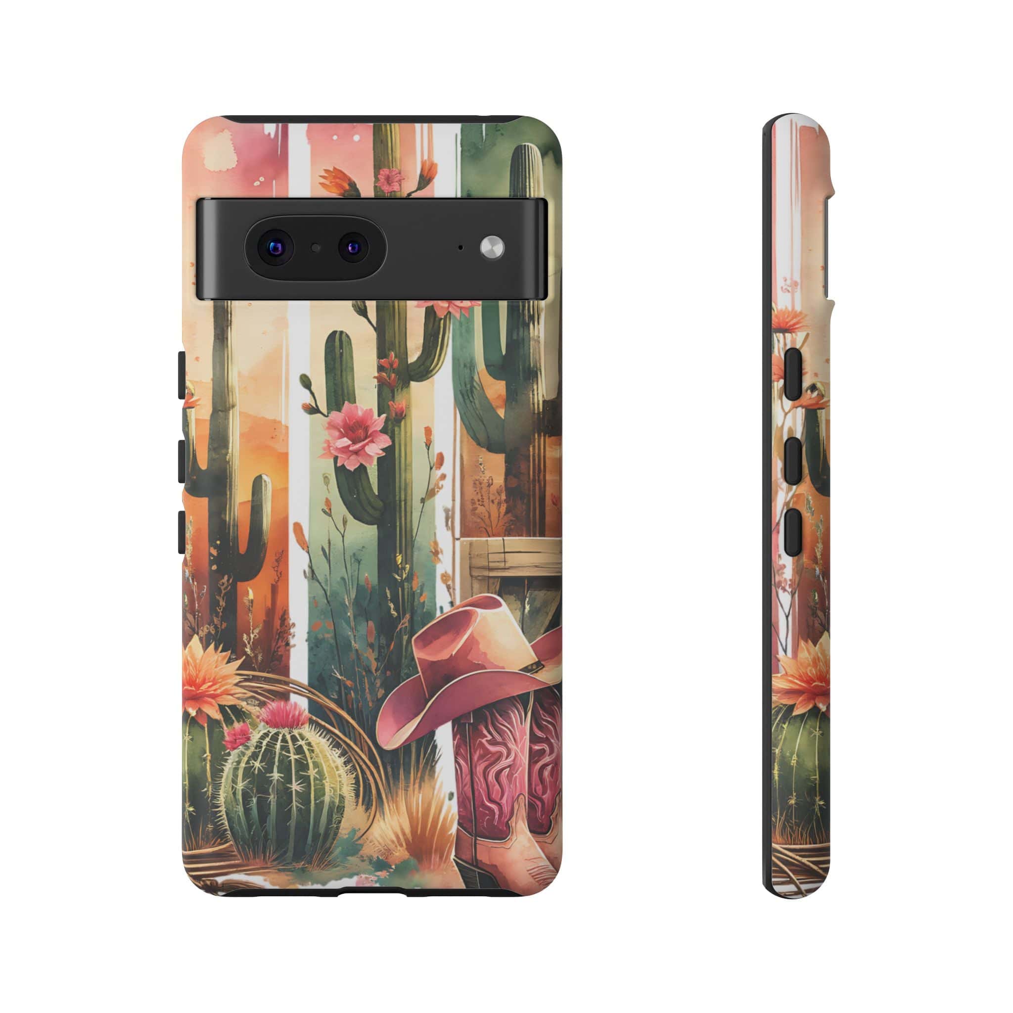 Southwestern Floral Cactus -Tough Case