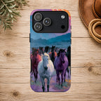 Wild Horses Sunset Mountain Phone Case