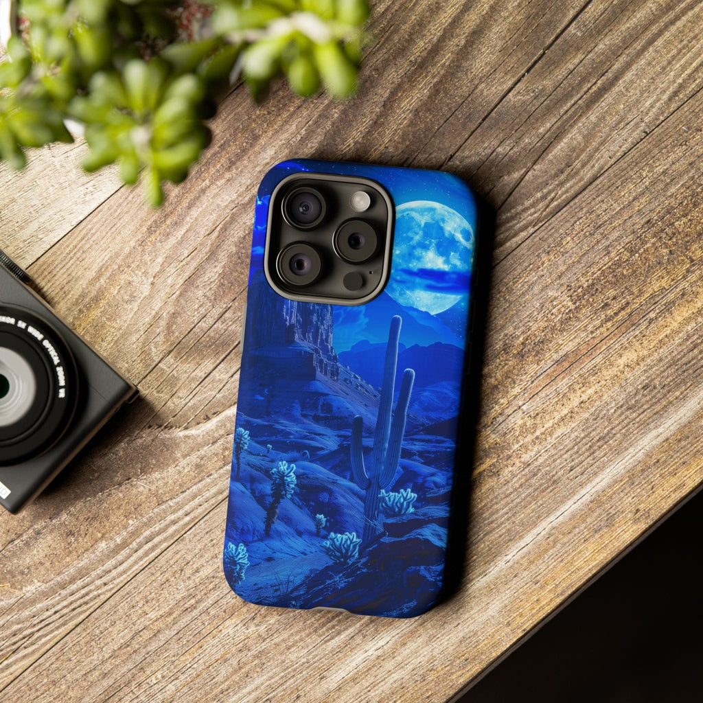Blue Desert Moon Phone Case