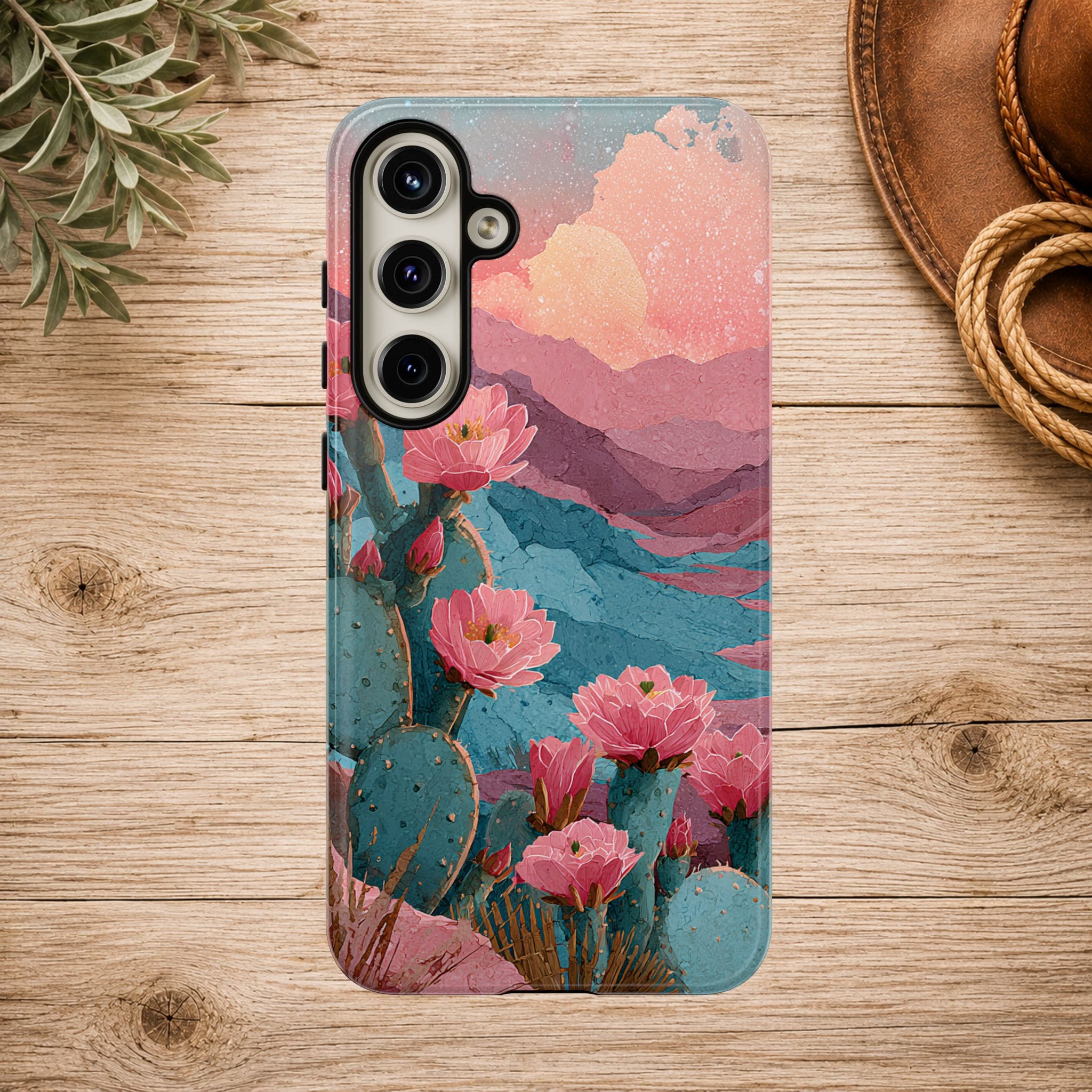 Desert Bloom Sunset Phone Case