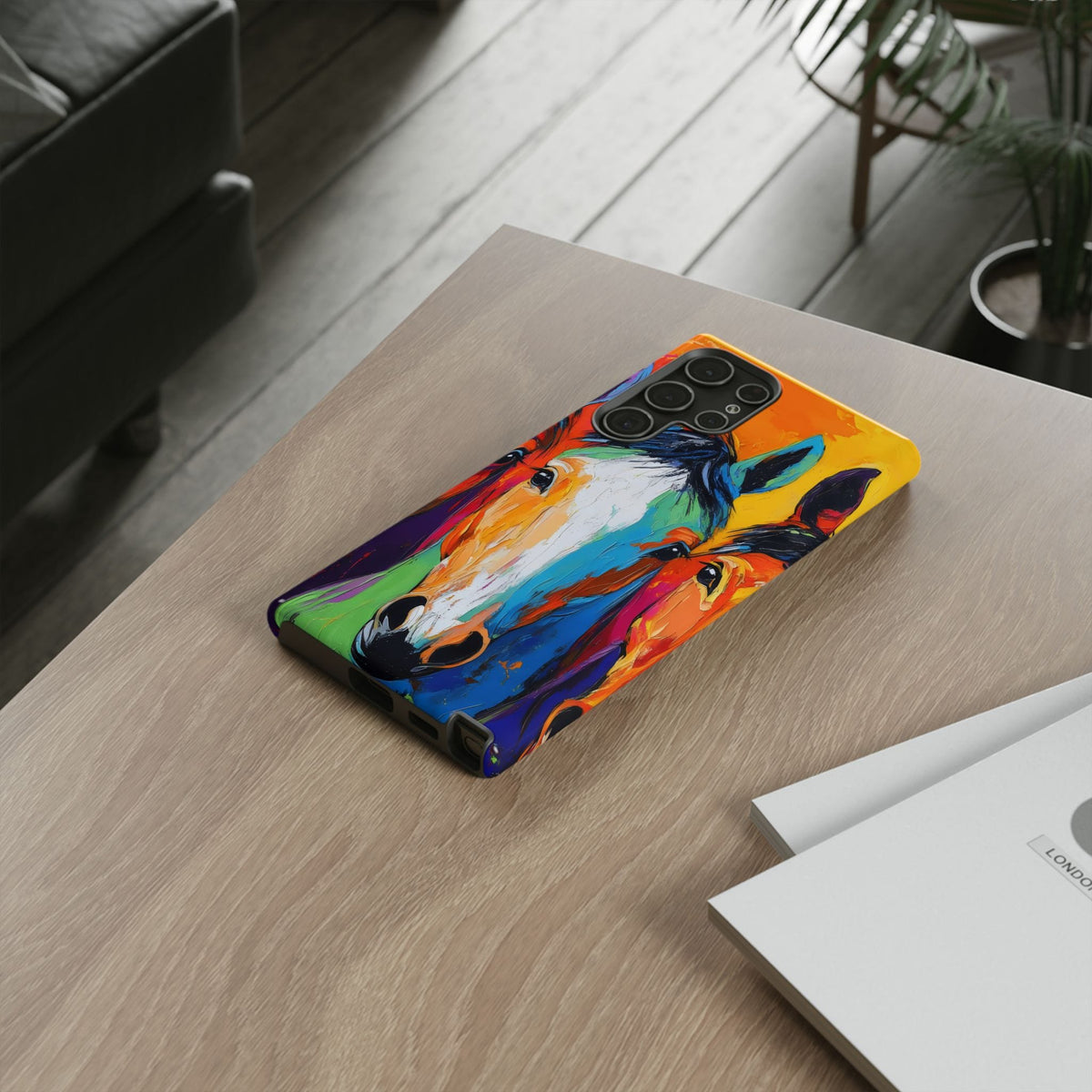 Colorful Horse Head Phone Case