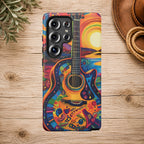 Psychedelic Sunset Guitar Phone Case
