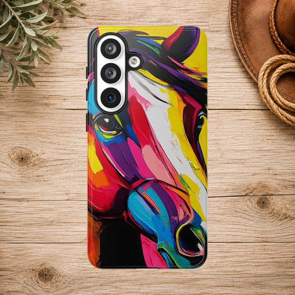 Abstract Colorful Horse Phone Case