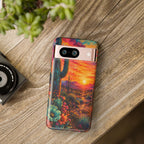 Desert Sunset Bloom Western Phone Case