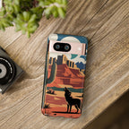 Mountain and Wolf -Phone Case
