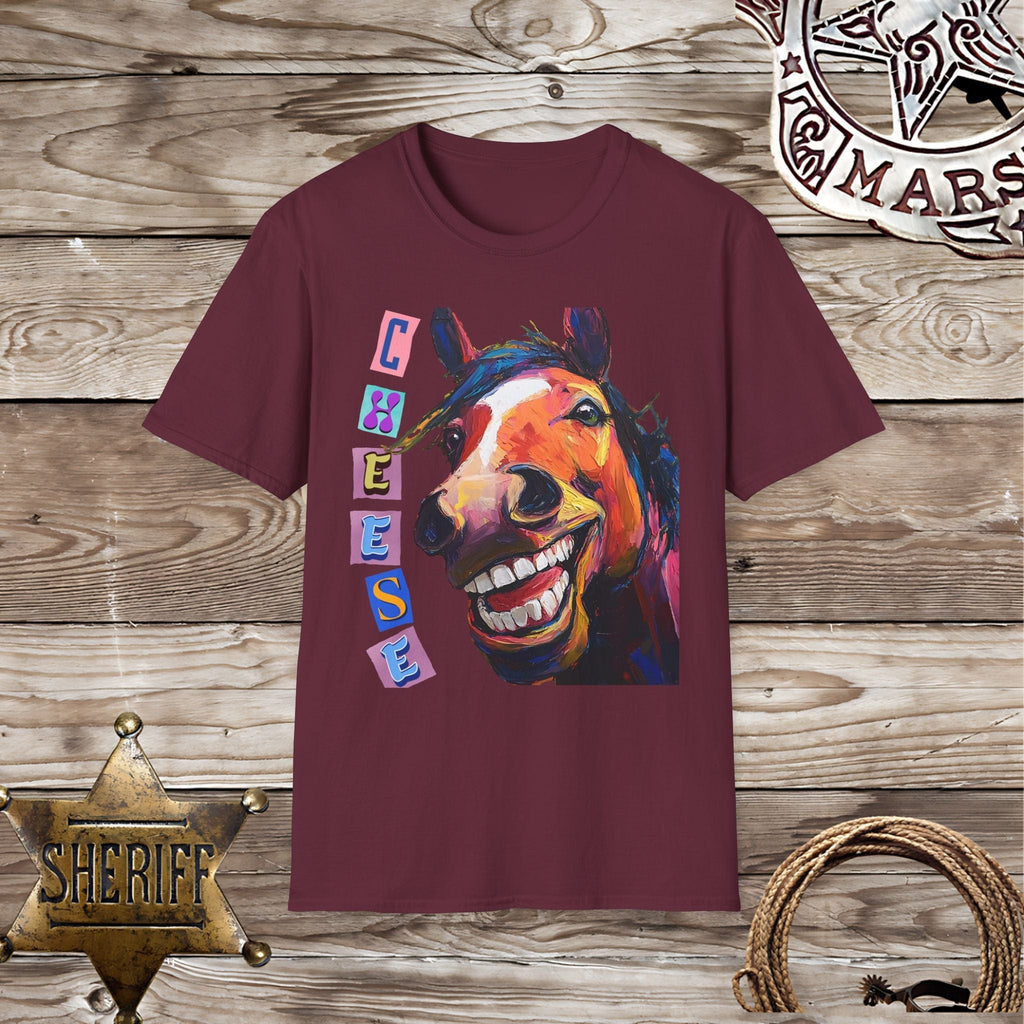 Horse Say Cheese-T-Shirt