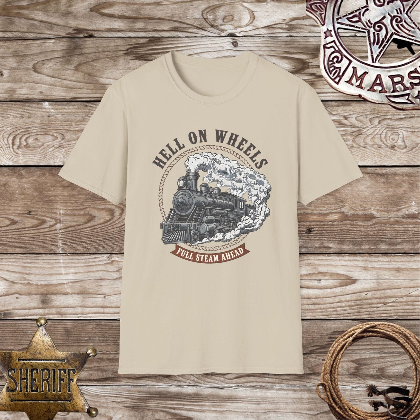 Vintage Steam Train T‑Shirt