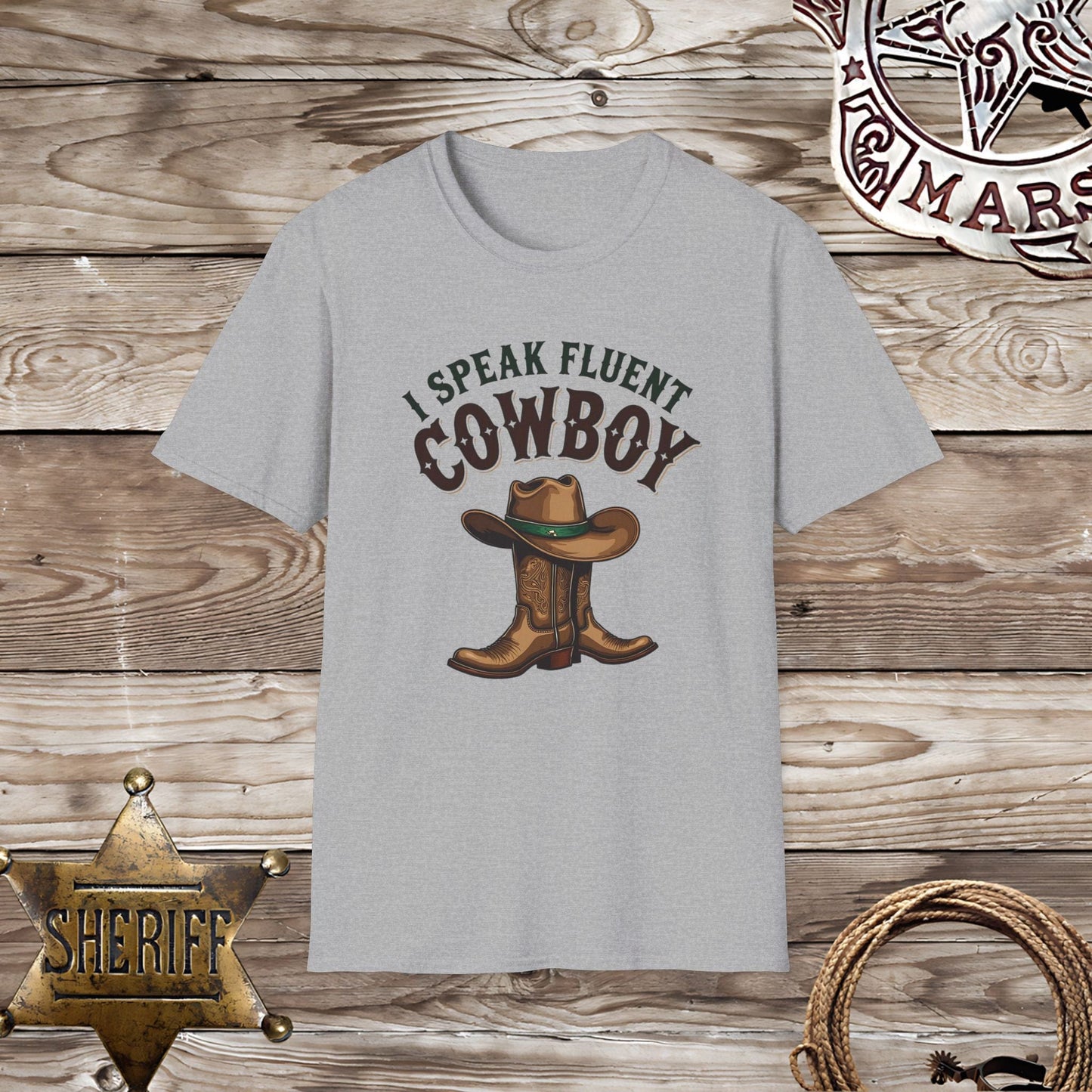 Softstyle UnisexT-Shirt: Speak Fluent Cowboy