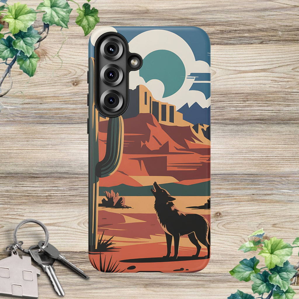 Mountain and Wolf -Phone Case