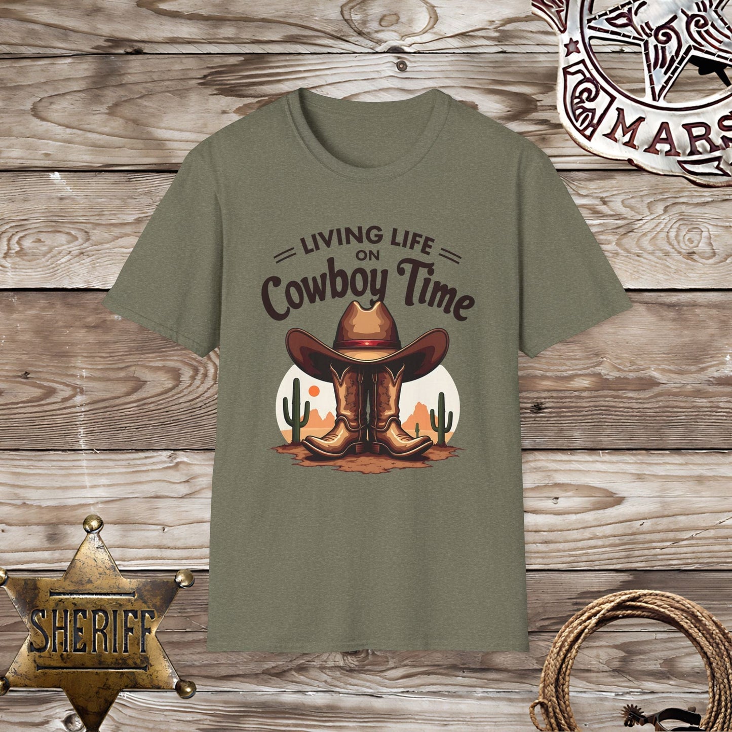 Softstyle  Unisex T-Shirt -Living Life Country Time