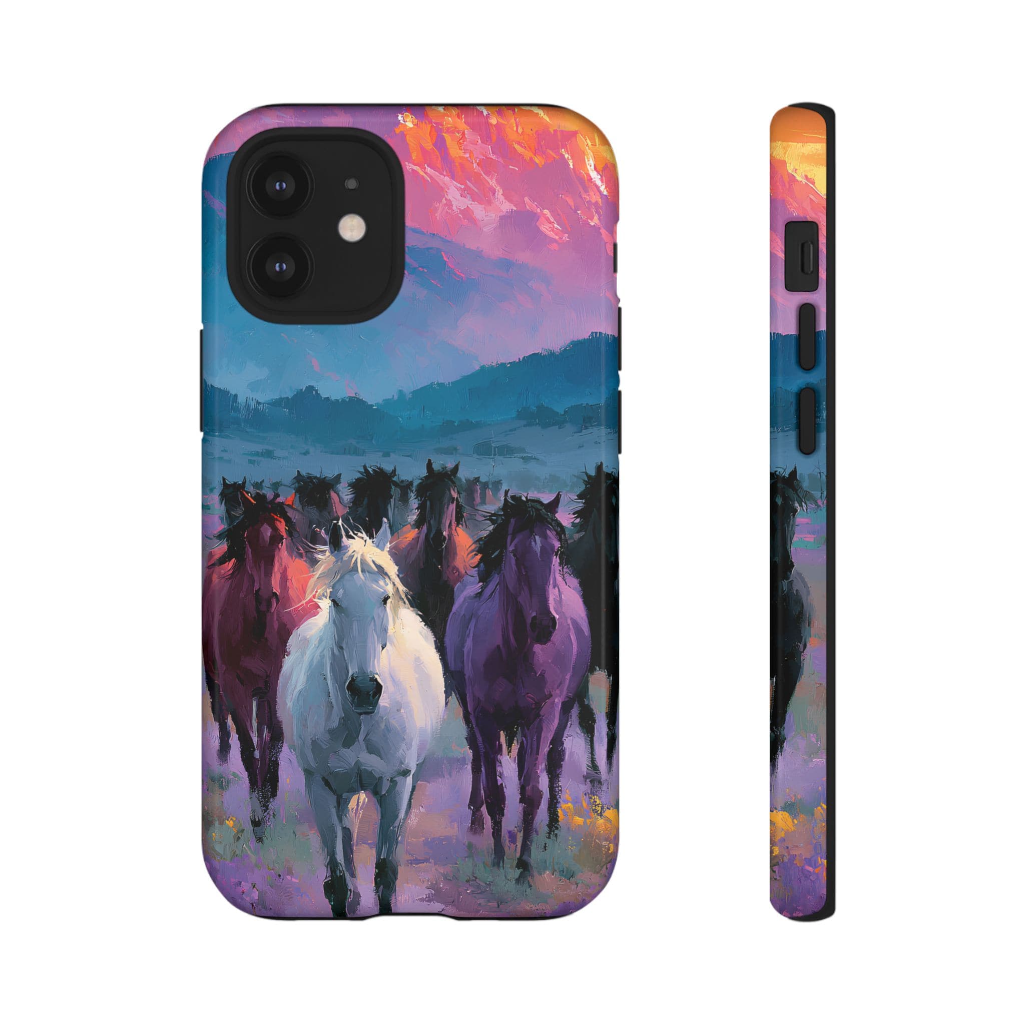 Wild Horses Sunset Mountain Phone Case