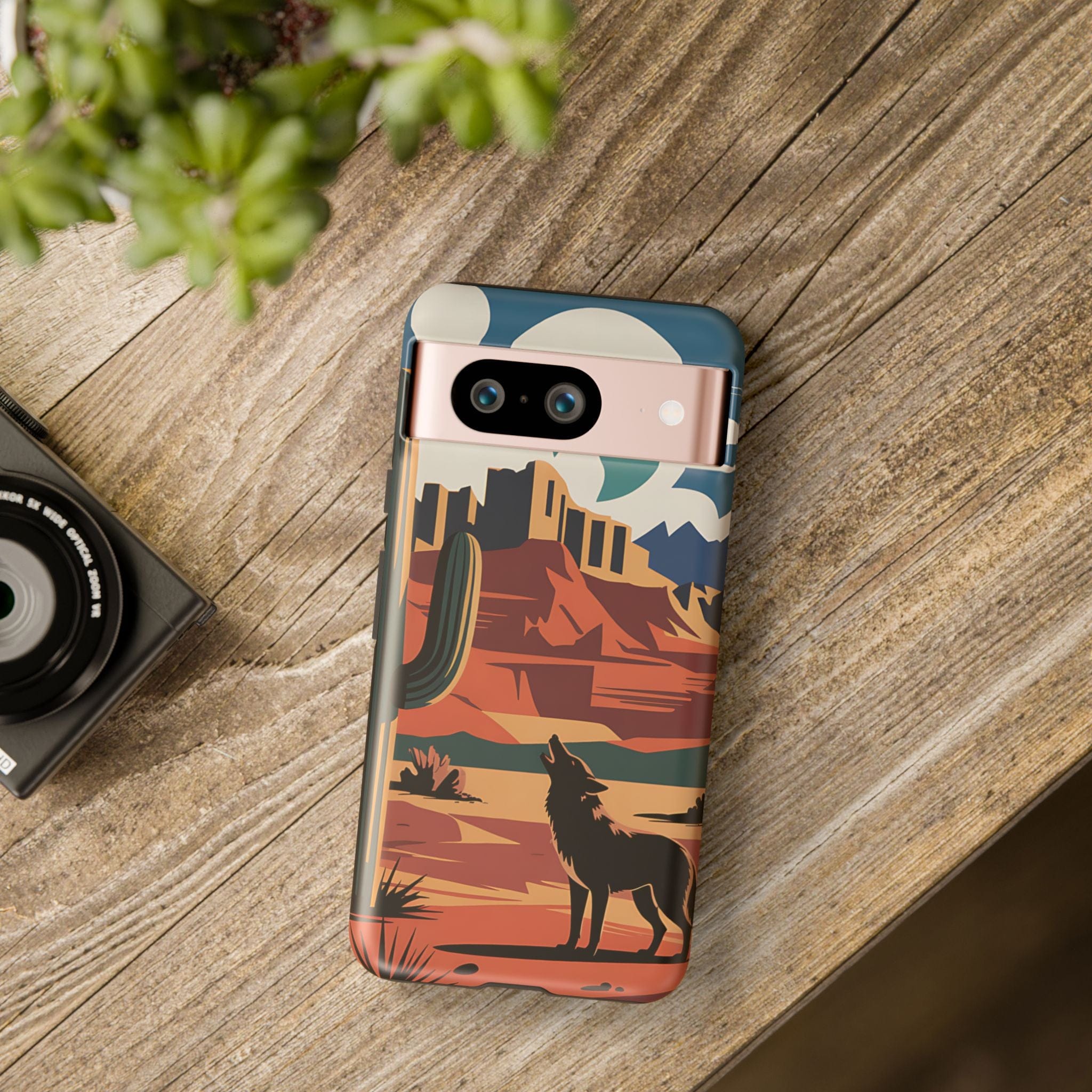 Mountain and Wolf -Phone Case