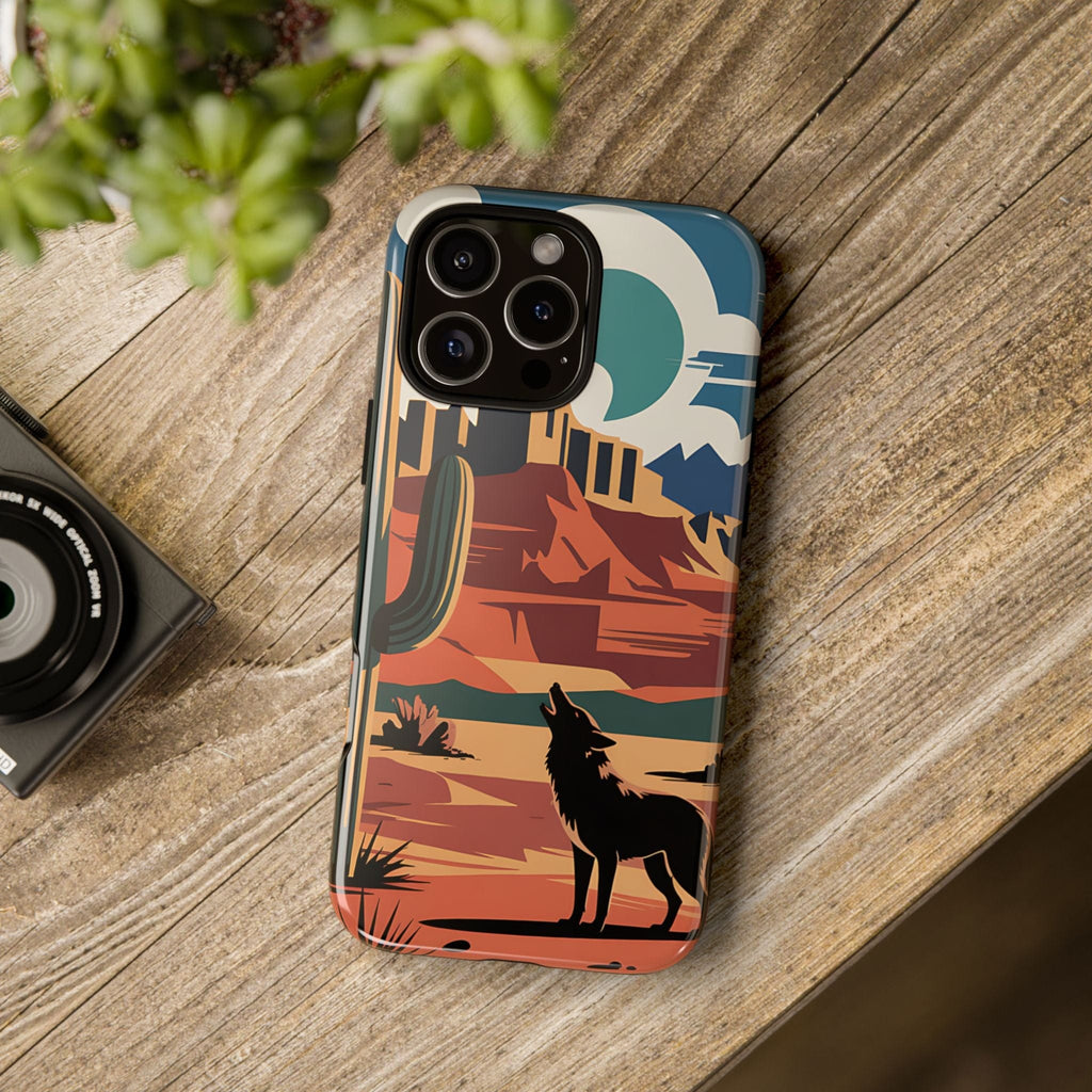 Mountain and Wolf -Phone Case