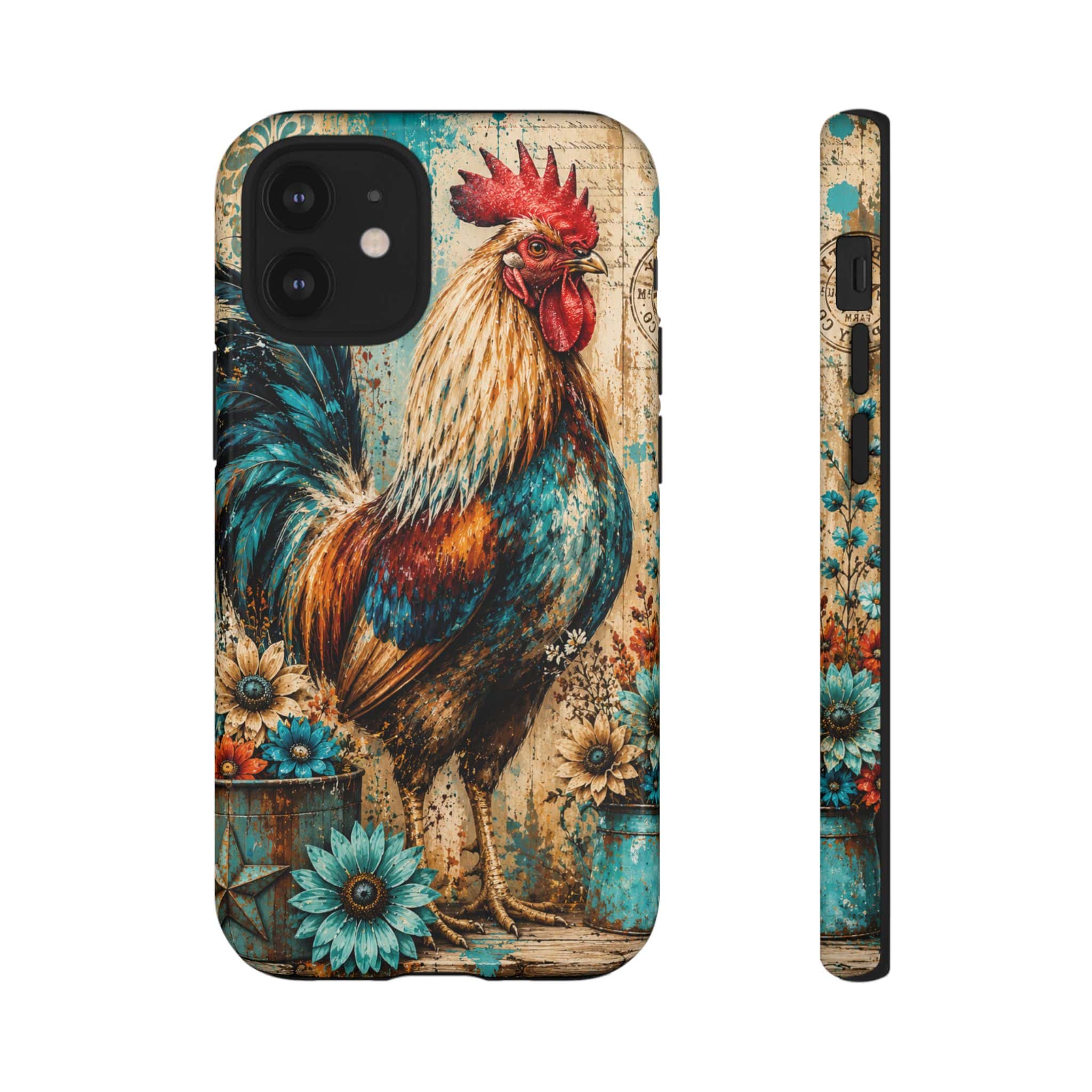 Rustic Farmhouse Rooster Phone Case