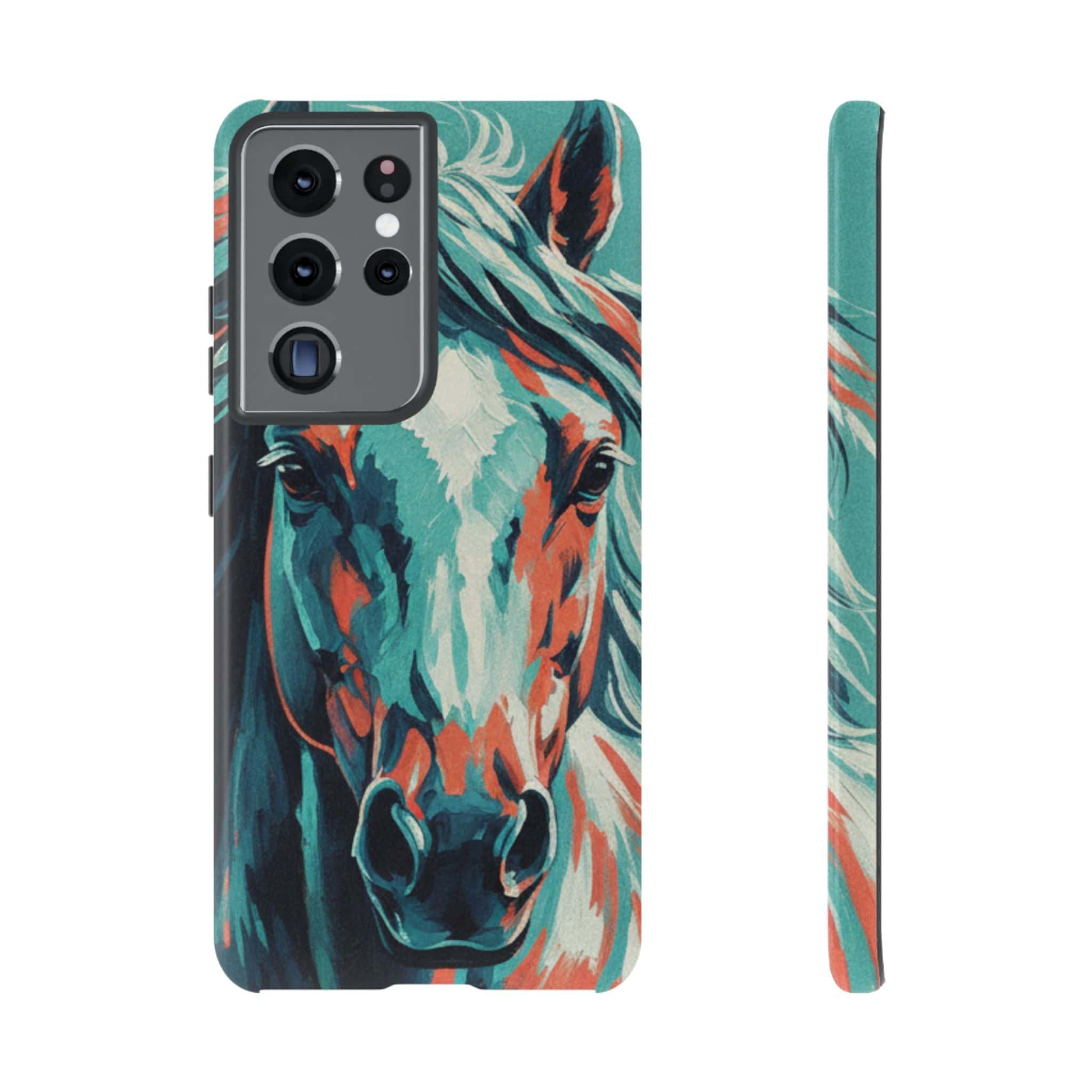 Colorful Horse Head – Turquoise