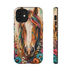 Boho Wildflower Horse Phone Case