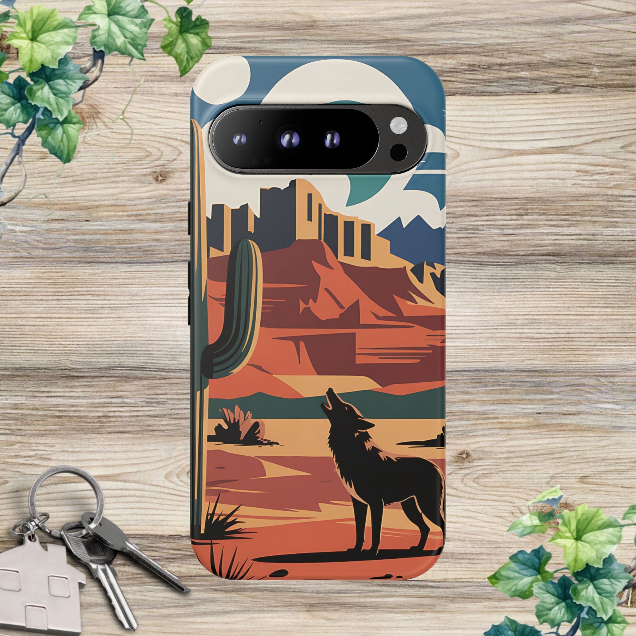 Mountain and Wolf -Phone Case