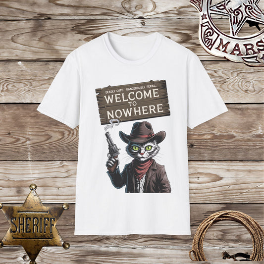Welcome to Nowhere Cat-T-Shirt