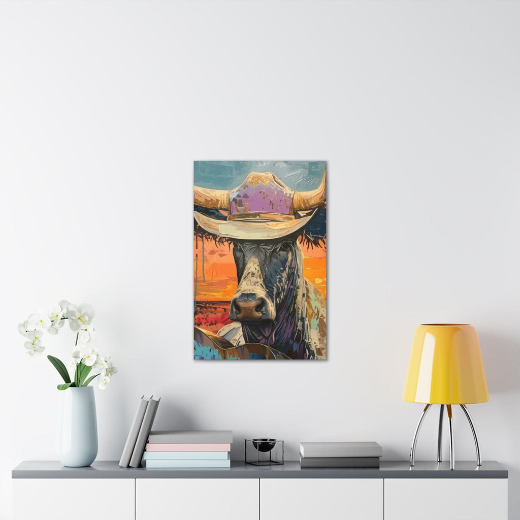 Canvas Stretched, Cow Hat