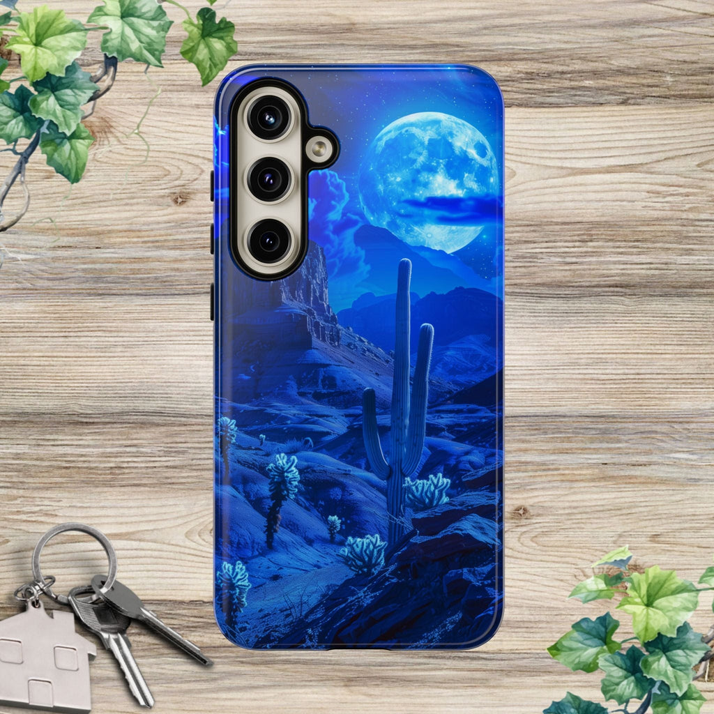 Blue Desert Moon Phone Case