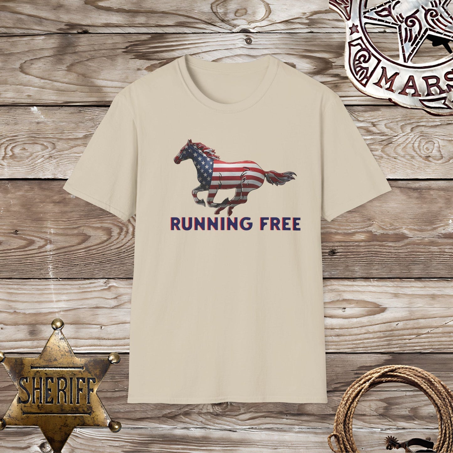 Softstyle Unisex T-Shirt: Running Free