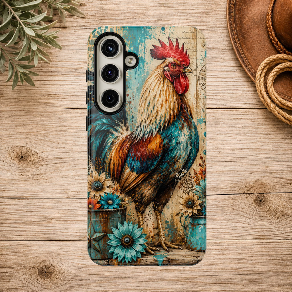 Rustic Farmhouse Rooster Phone Case