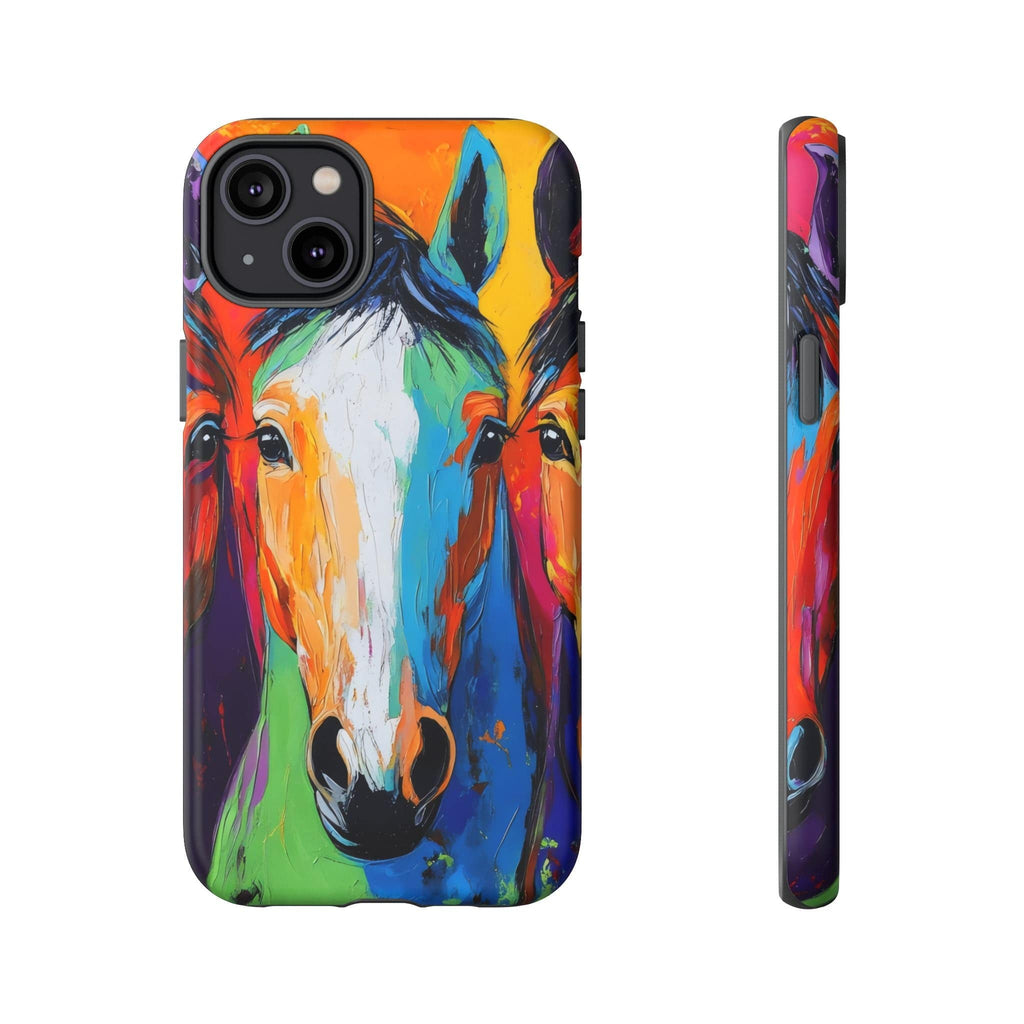 Colorful Horses Head - Phone Case