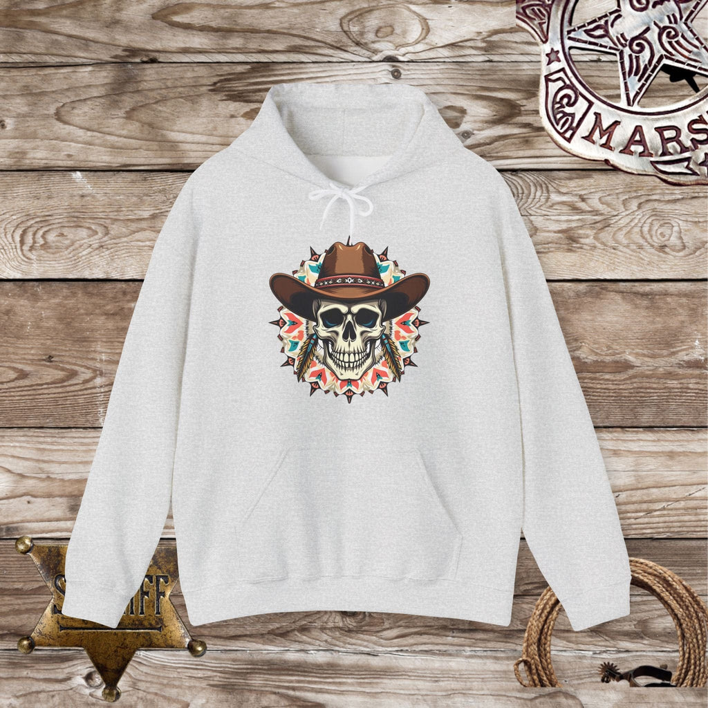 Cowboy Skelton Head - Hooded Sweatshirt