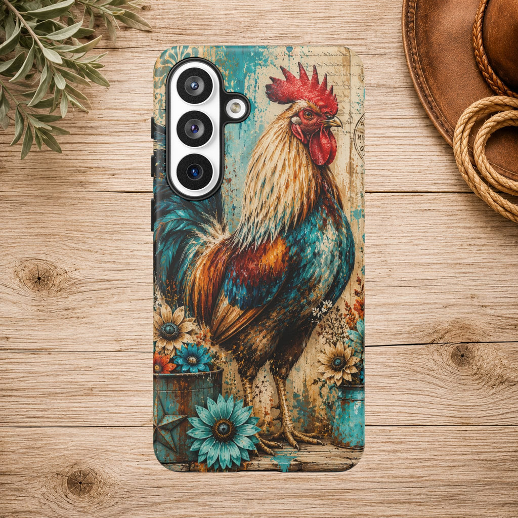 Rustic Farmhouse Rooster Phone Case