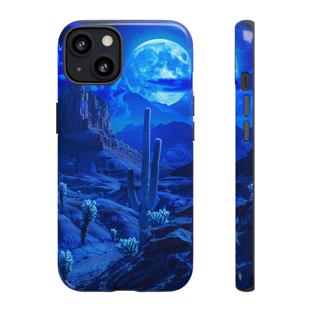 Blue Desert Moon Phone Case