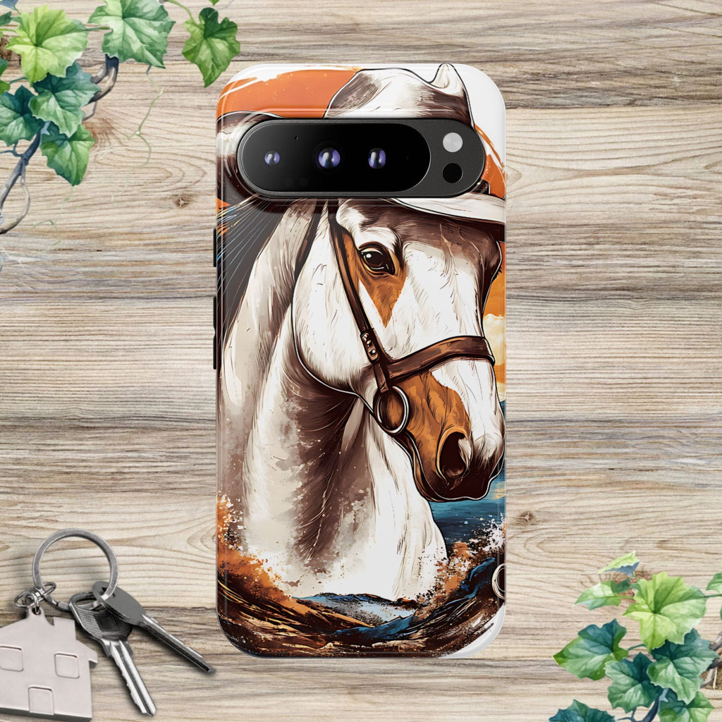 White Hat Horse-Phone Cases