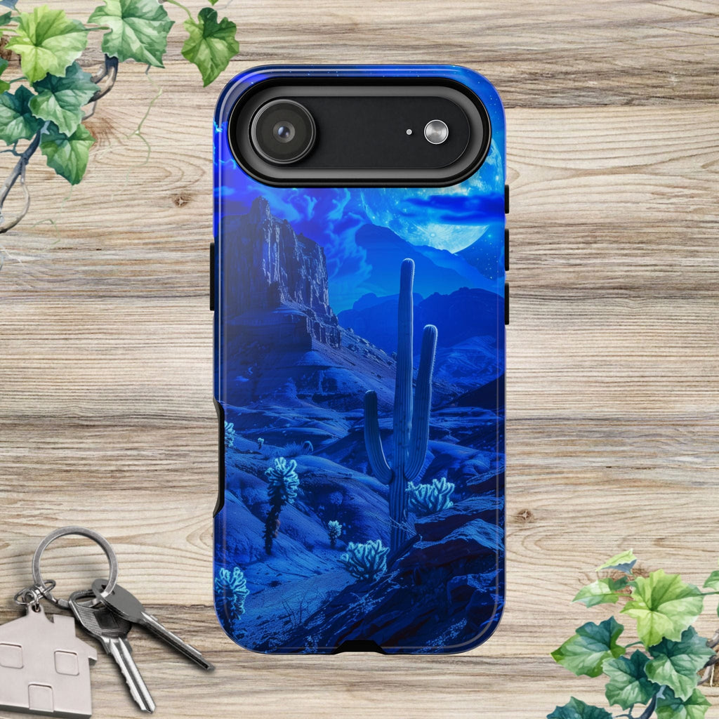 Blue Desert Moon Phone Case