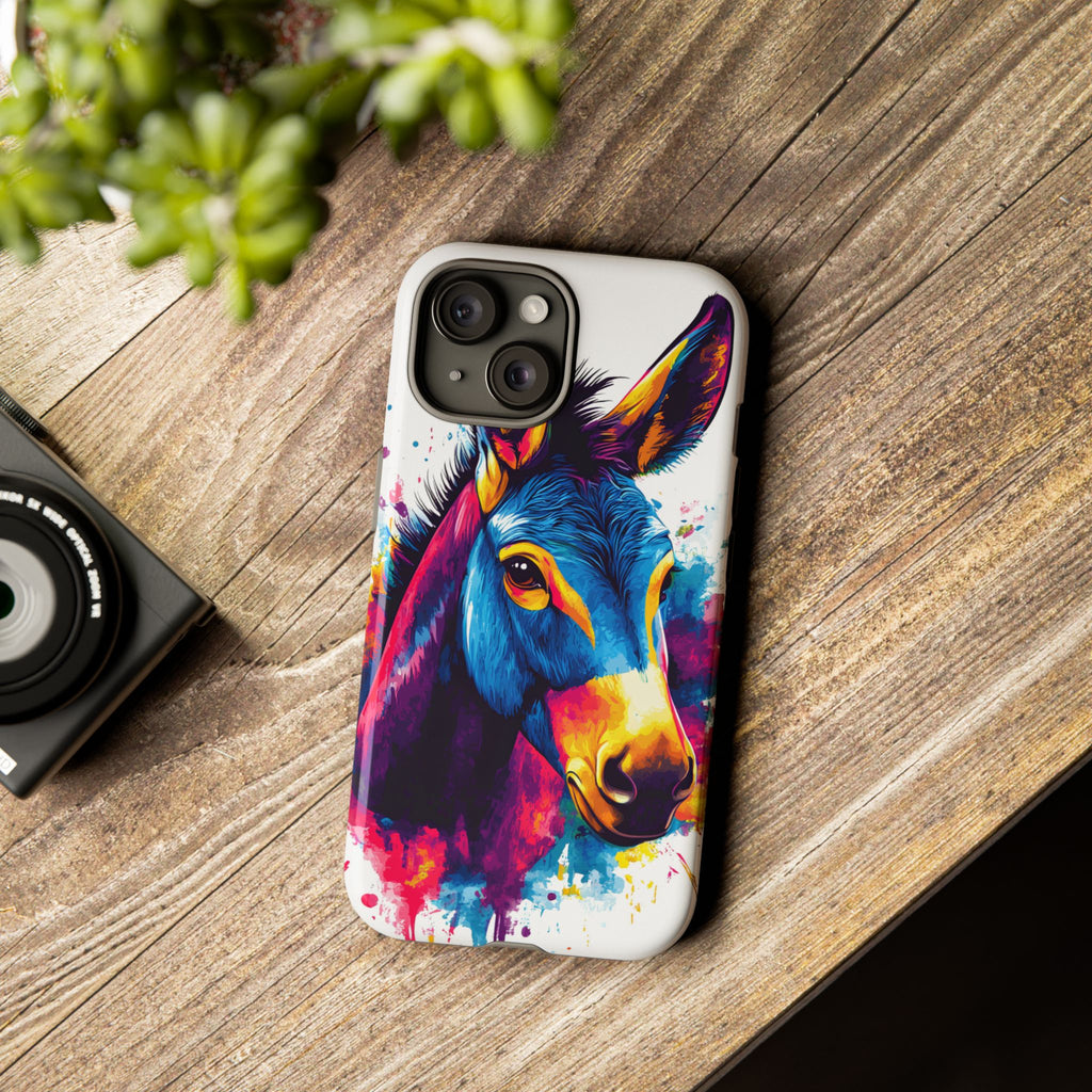 Color Splash Donkey Phone Case
