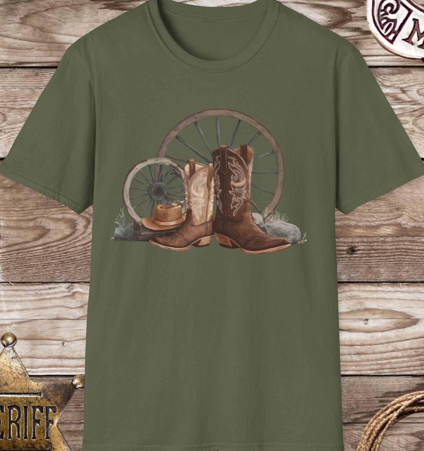 Western Cowboy Boots T-Shirt
